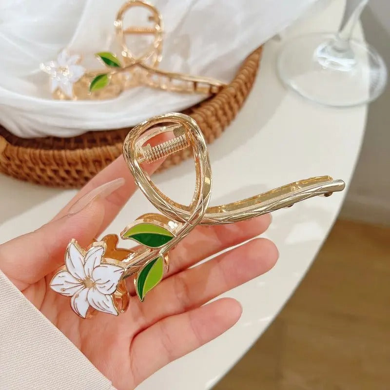 joli pince cheveu fleurs