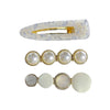 lots barrette fantisie blanche