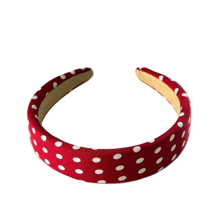 Serre tete a pois rouge