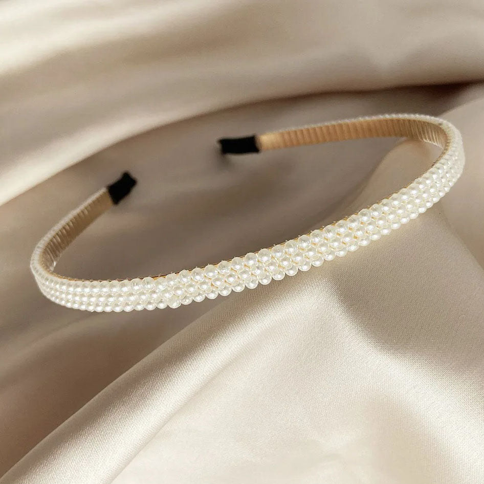 serre tete femme perles