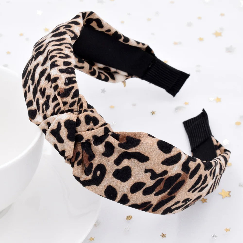 Serre tete leopard femme