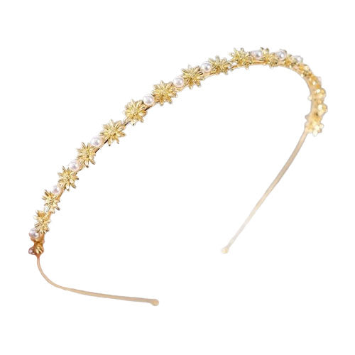 Tiare marguerite dorée