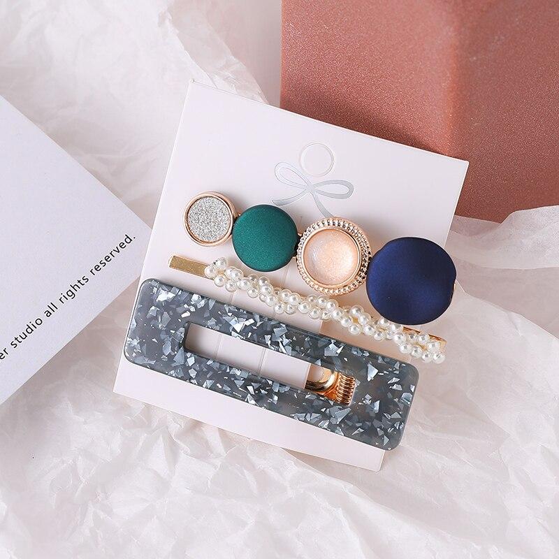 barrettes tendances bleu