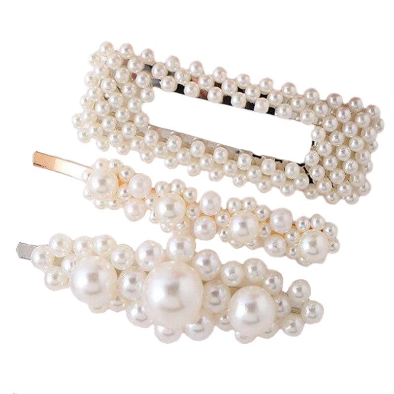 barrettes chics perles