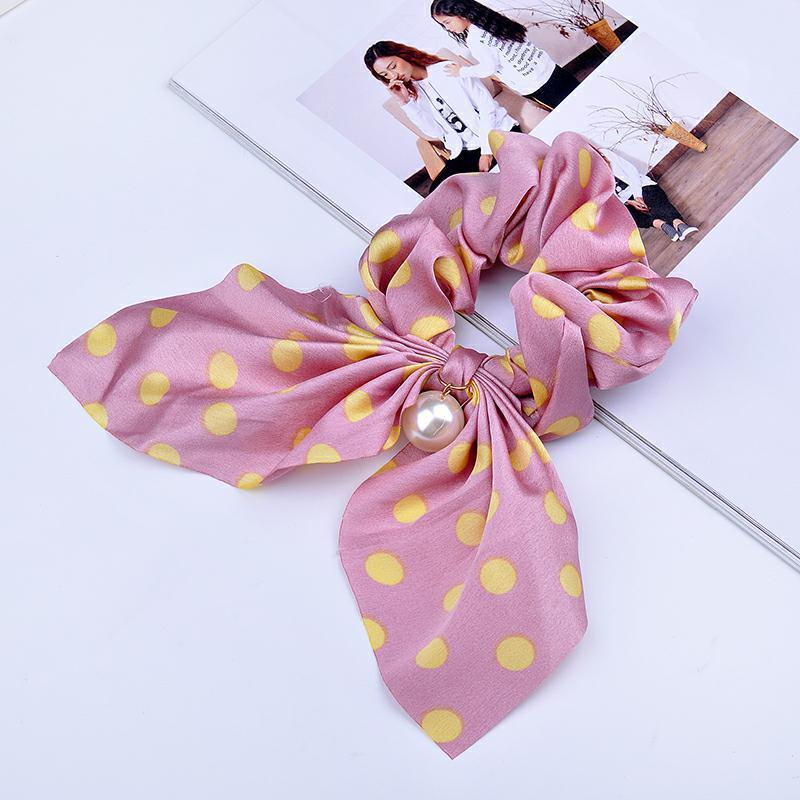 chouchou rose chic vintage