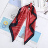 foulard cheveux soie rouge
