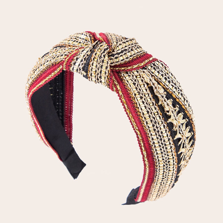 headband mariage rouge
