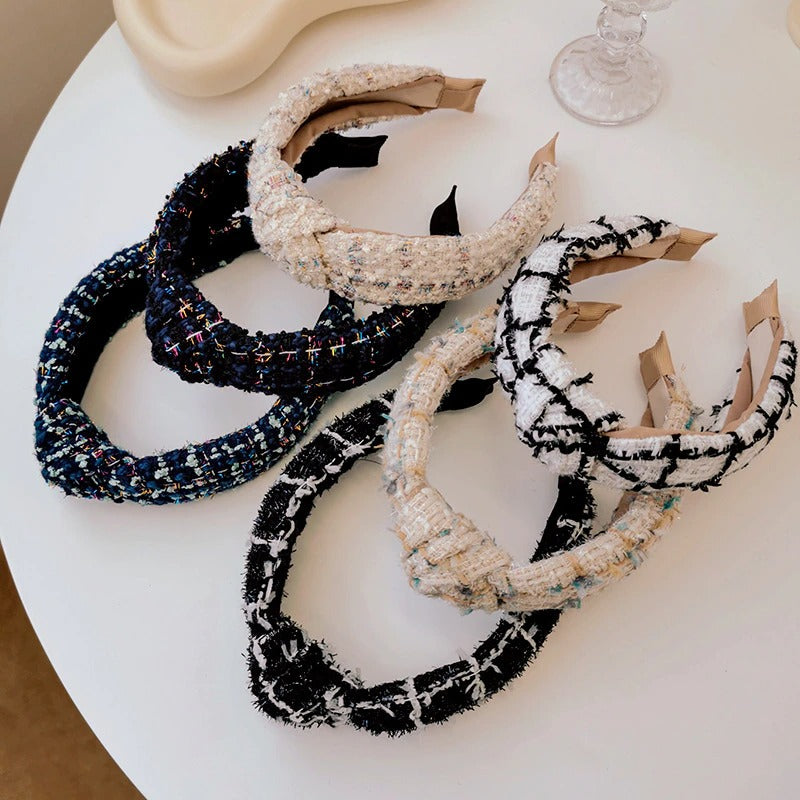 serre tete laine chic luxe