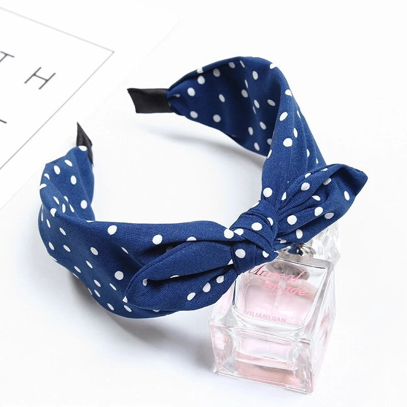 serre tete femme bleu