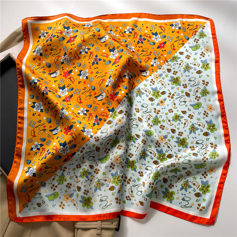 Foulard cheveux orange