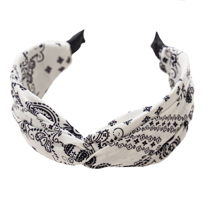 Serre tete bandana blanc