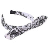Serre tete bandana blanc à noeud
