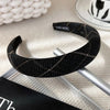 bandeau tweed noir