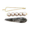 Barrette dore marbre