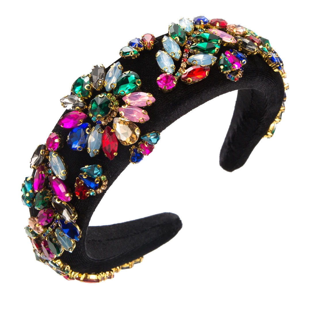 Bijou de tête cristaux colorés - Emmy