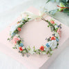 Couronne fleurs automne blanc