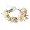 Couronne fleurs blanches