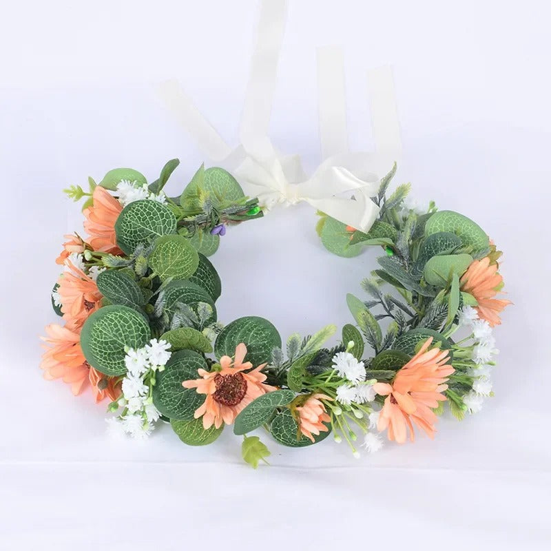 Couronne fleurs colore