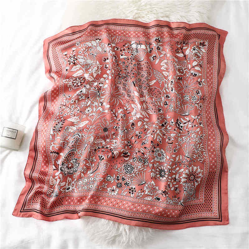 foulard cheveux bandana rose