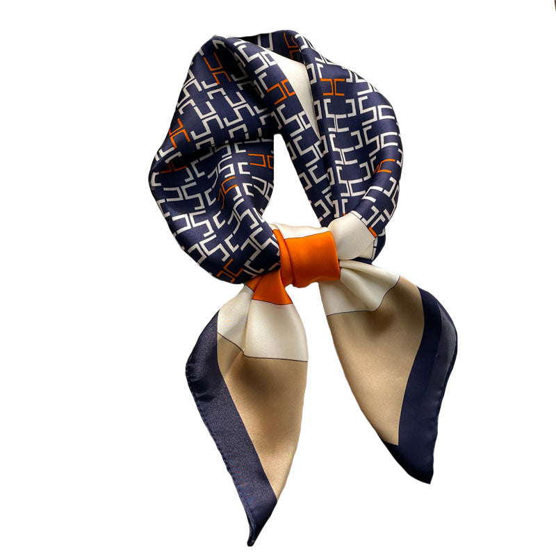 Foulard soie femme chic - Éclat Géométrique