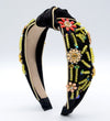Headband noir perles du désert