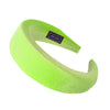 maxi serre tete velours vert fluo