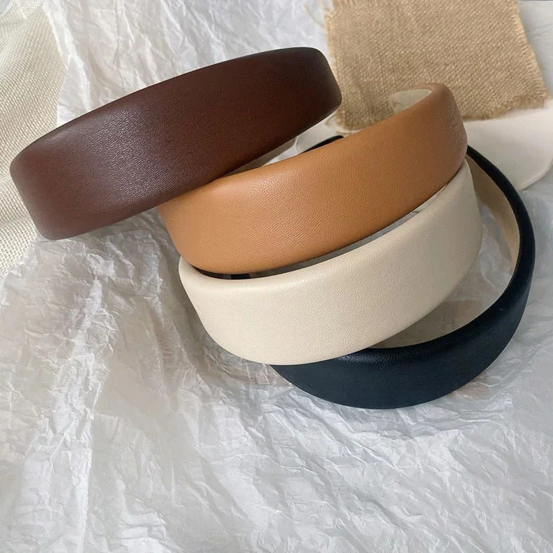 Maxi serre tete volume cuir