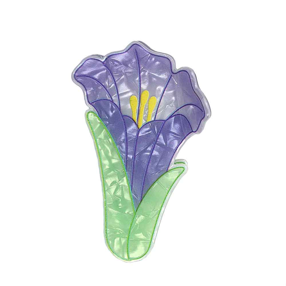 Pince cheveux fleur violette
