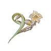 Pince cheveux fleur jaune