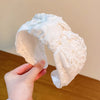 Serre-tête en broderie blanc