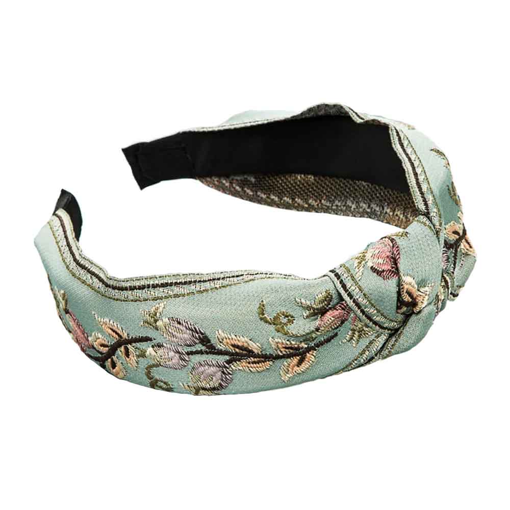 Serre tete fleurs bleue 