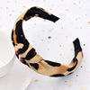 Serre tete leopard satin femme