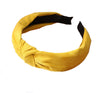 Serre tete tissu jaune
