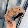 Serre tete tresse bijou caramel