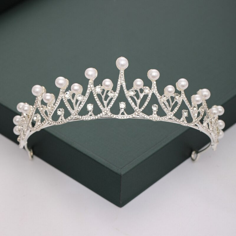 diademe perles princesse