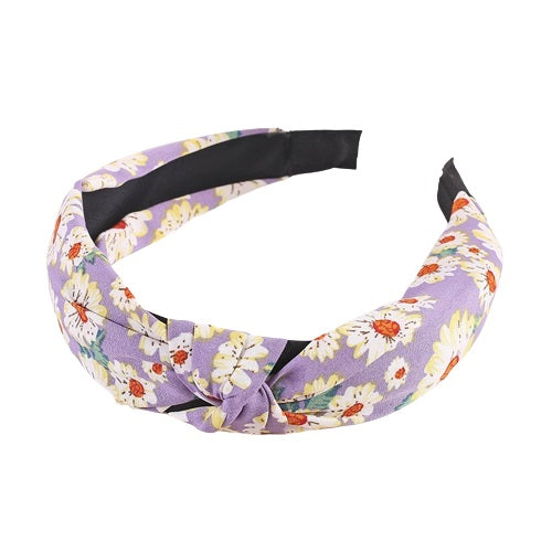 bandeau fleurs violet 