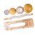 Trio barrettes bijoux en jaune