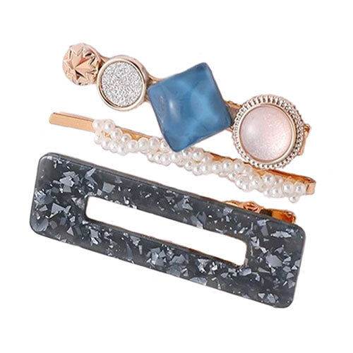 barrettes chanel bleu