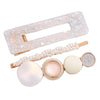 barrettes luxe blanc