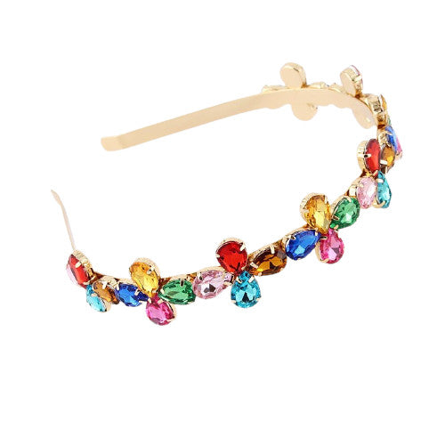 Bijou de tête cristaux colorés - Joy