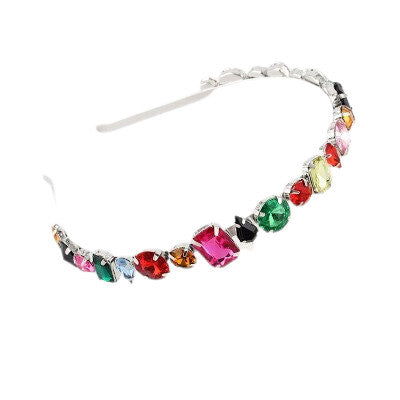 bijou ed tete strass multicolore