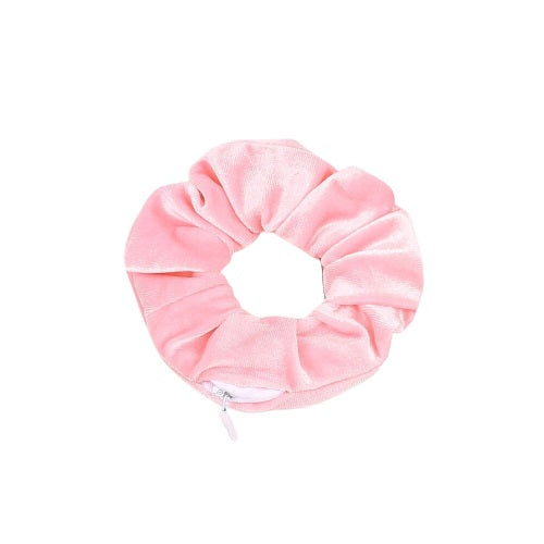 Chouchou velours rose mini sac