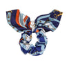 chouchou foulard bleu