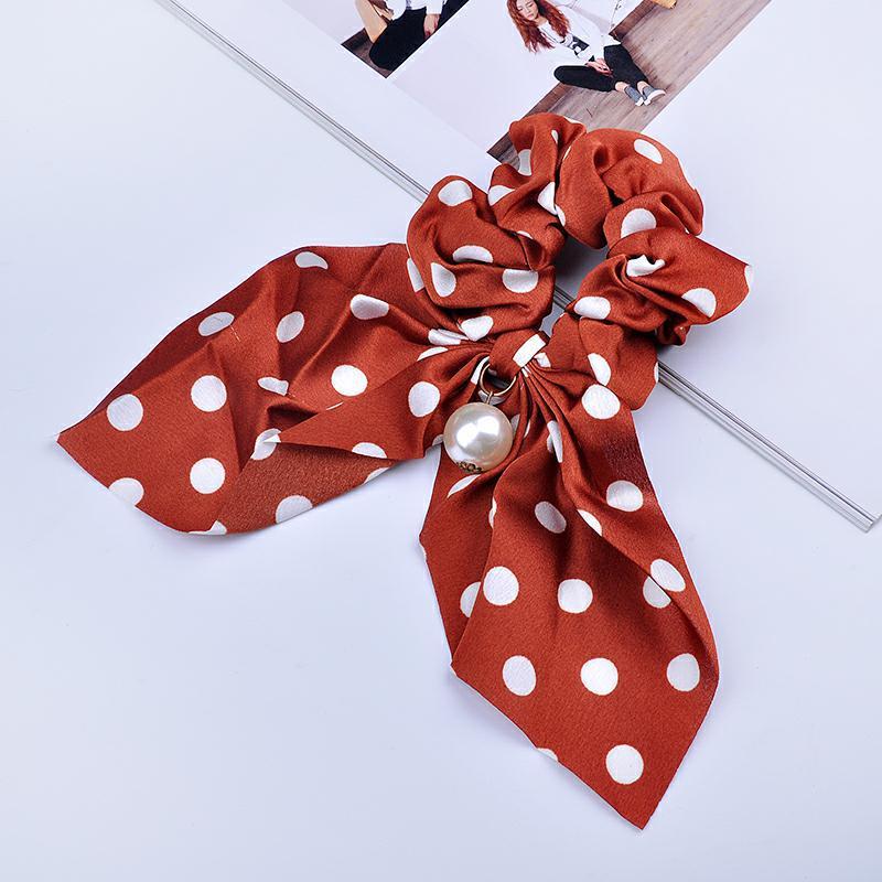 chouchou vintage rouge