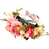 couronne de fleurs colorés