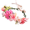 Couronne de fleurs composition pivoine et rose