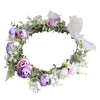 couronne de fleurs violette