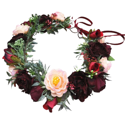 Couronne de fleurs automnales