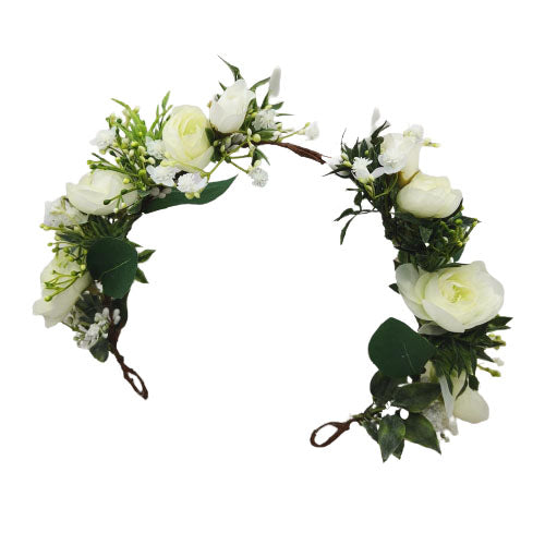 Couronne de fleurs romantiques