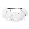 couronne de roses blanches